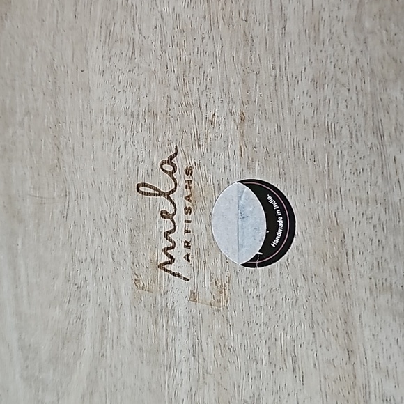 Mela artisans india carved cut down wood box face trade - Picture 3 of 6